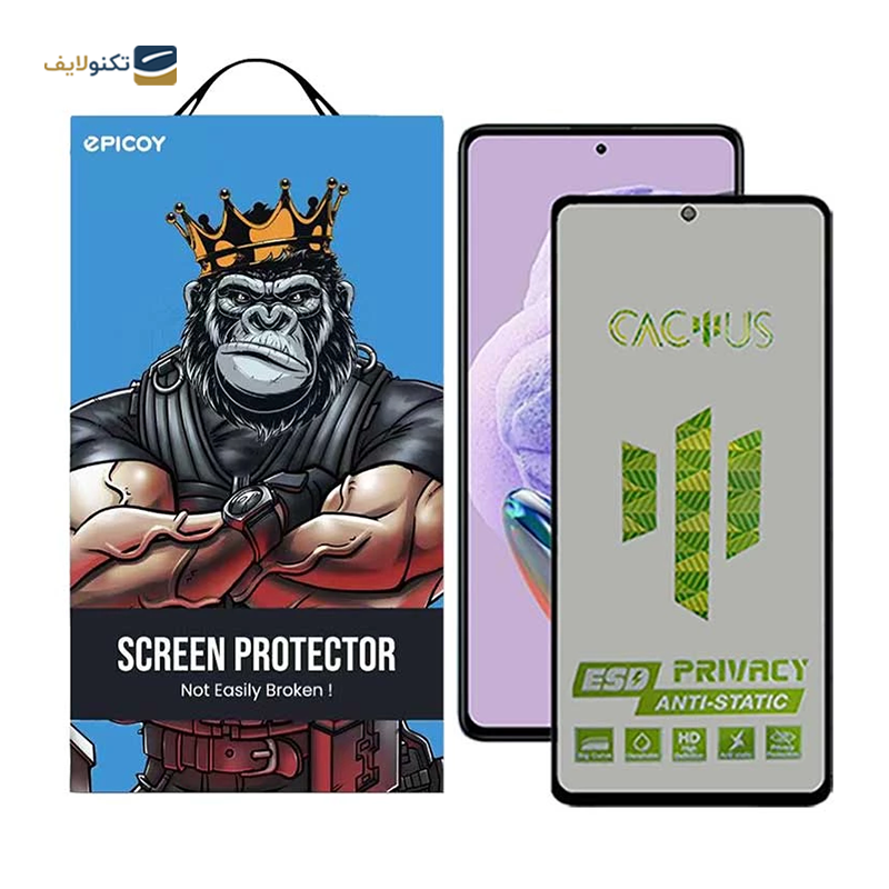 گلس حریم شخصی گوشی شیائومی Redmi Note 11 Pro 4G اپیکوی مدل Cactus-ESD-Privacy - Epicoy Cactus-ESD-Privacy Xiaomi Redmi Note 11 Pro 4G Screen Protector