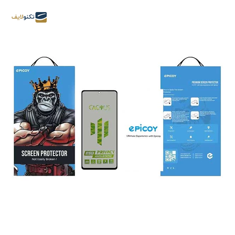 گلس حریم شخصی گوشی شیائومی Redmi Note 11 Pro 4G اپیکوی مدل Cactus-ESD-Privacy - Epicoy Cactus-ESD-Privacy Xiaomi Redmi Note 11 Pro 4G Screen Protector