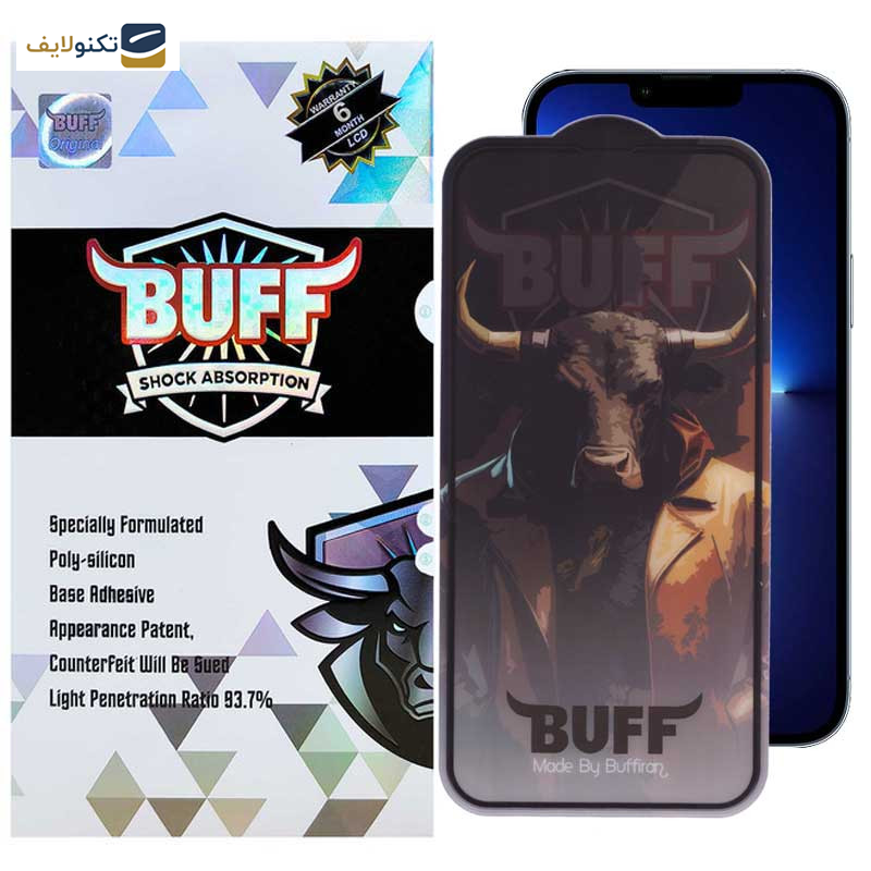 محافظ صفحه نمایش بوف مدل Crystal Pro-G مناسب برای گوشی موبایل اپل iPhone 13 Pro Max - Buff Crystal Pro-G Glass Screen Protector For Apple iPhone 13 Pro Max