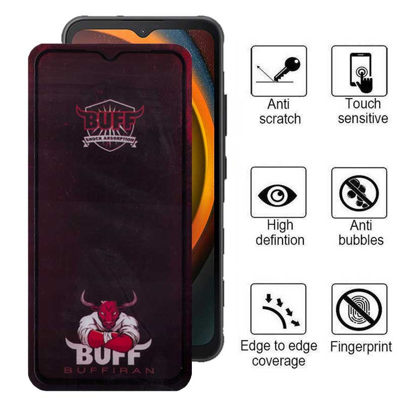 محافظ صفحه نمایش بوف مدل Muscle-Bull مناسب برای گوشی موبایل سامسونگ Galaxy Xcover7/ A14 4G/5G - Buff Muscle-Bull Glass Screen Protector For Samsung Galaxy Xcover7 / A14 4G/5G