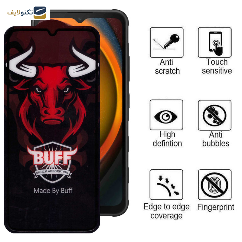 محافظ صفحه نمایش سرامیکی بوف مدل  Ceramic Pro-G مناسب برای گوشی موبایل سامسونگ Galaxy A14 4G/5G / Xcover7  - Buff Ceramic Pro-G screen protector suitable for Samsung Galaxy Xcover7/ A14 4G/5G