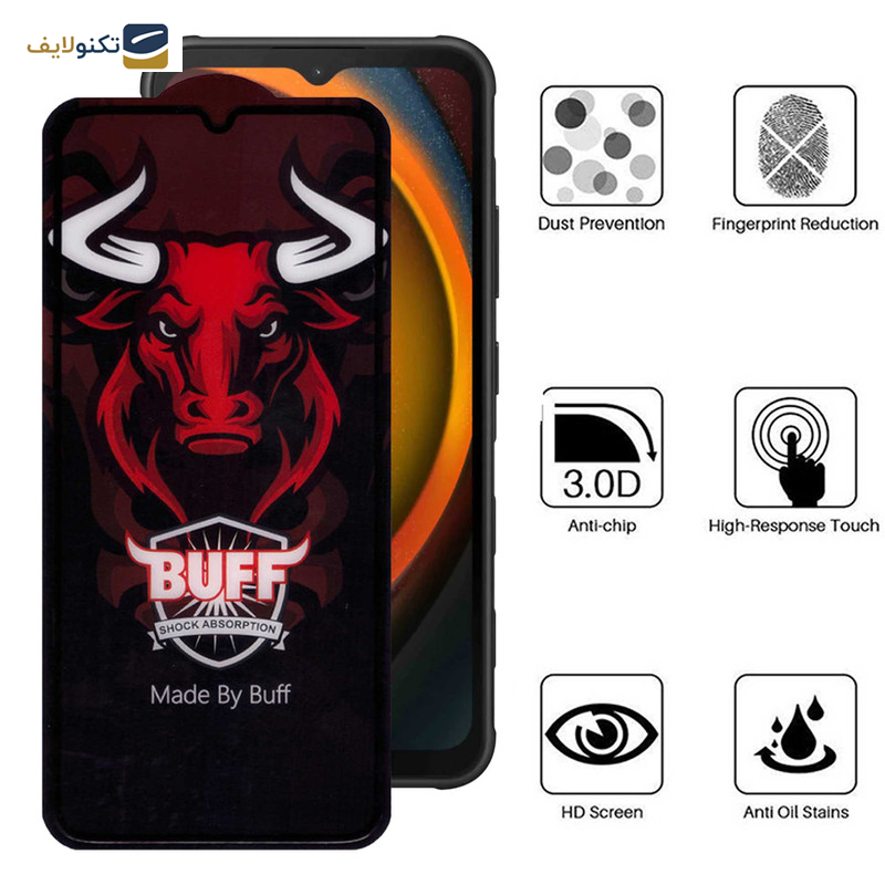 محافظ صفحه نمایش سرامیکی بوف مدل  Ceramic Pro-G مناسب برای گوشی موبایل سامسونگ Galaxy A14 4G/5G / Xcover7  - Buff Ceramic Pro-G screen protector suitable for Samsung Galaxy Xcover7/ A14 4G/5G