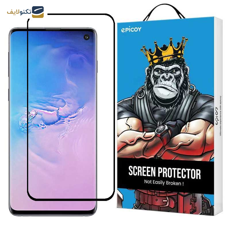 حافظ صفحه نمایش اپیکوی مدل Anti-Static مناسب برای گوشی موبایل سامسونگ Galaxy S10 - picoy Glass Screen Protector Anti-Static For Samsung Galaxy S10