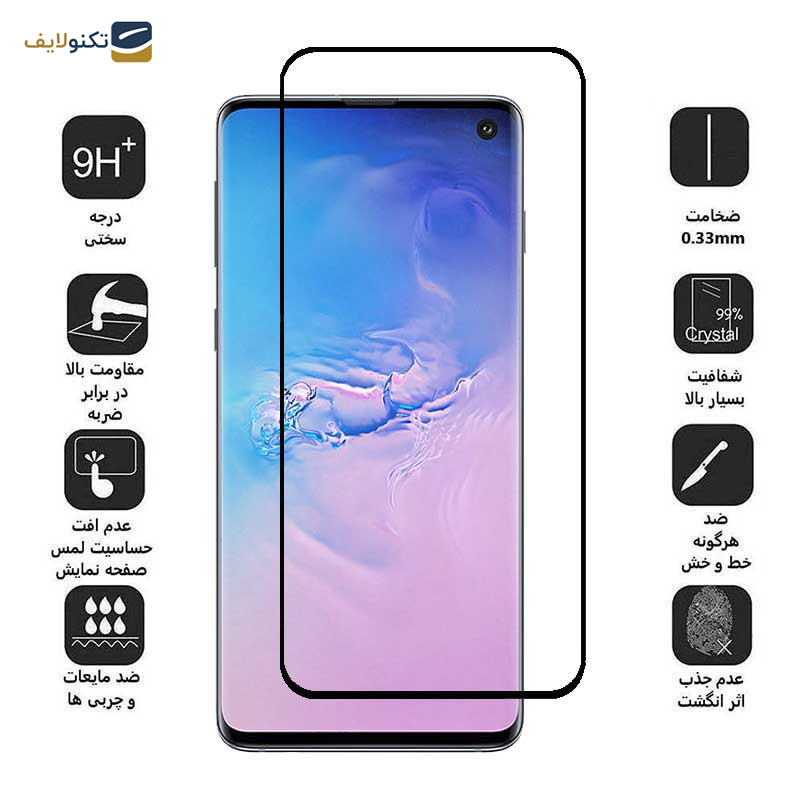 حافظ صفحه نمایش اپیکوی مدل Anti-Static مناسب برای گوشی موبایل سامسونگ Galaxy S10 - picoy Glass Screen Protector Anti-Static For Samsung Galaxy S10