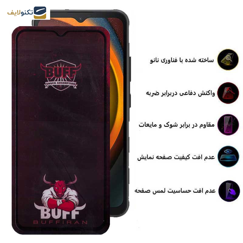 محافظ صفحه نمایش بوف مدل Muscle-Bull مناسب برای گوشی موبایل سامسونگ Galaxy Xcover7/ A14 4G/5G - Buff Muscle-Bull Glass Screen Protector For Samsung Galaxy Xcover7 / A14 4G/5G
