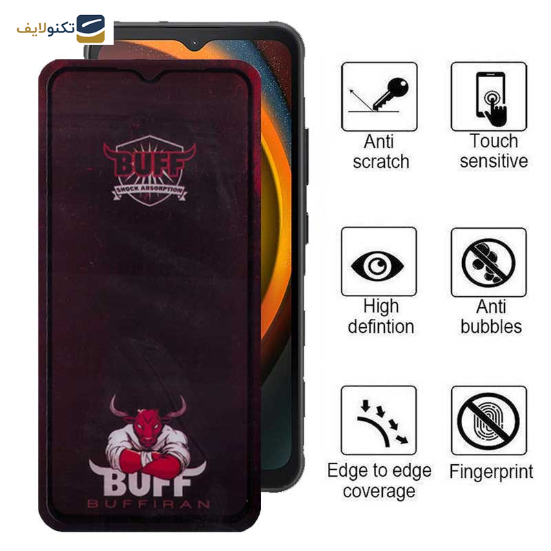 محافظ صفحه نمایش بوف مدل Muscle-Bull مناسب برای گوشی موبایل سامسونگ Galaxy Xcover7/ A14 4G/5G - Buff Muscle-Bull Glass Screen Protector For Samsung Galaxy Xcover7 / A14 4G/5G
