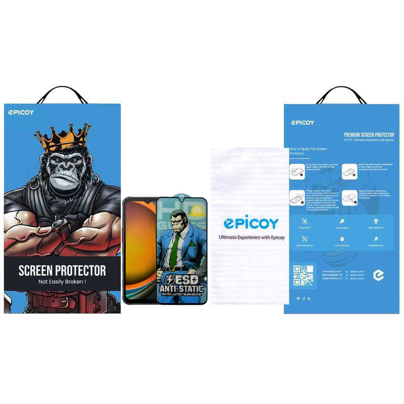 محافظ صفحه نمایش اپیکوی مدل  Gorilla ESD مناسب برای گوشی موبایل سامسونگ Galaxy A14 4G/5G /Xcover7 - Epicoy Gorilla ESD Glass Screen Protector For Samsung Galaxy A14 4G/5G /Xcover7
