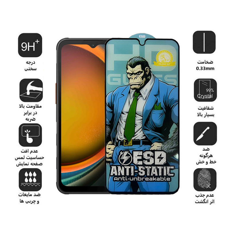 محافظ صفحه نمایش اپیکوی مدل  Gorilla ESD مناسب برای گوشی موبایل سامسونگ Galaxy A14 4G/5G /Xcover7 - Epicoy Gorilla ESD Glass Screen Protector For Samsung Galaxy A14 4G/5G /Xcover7