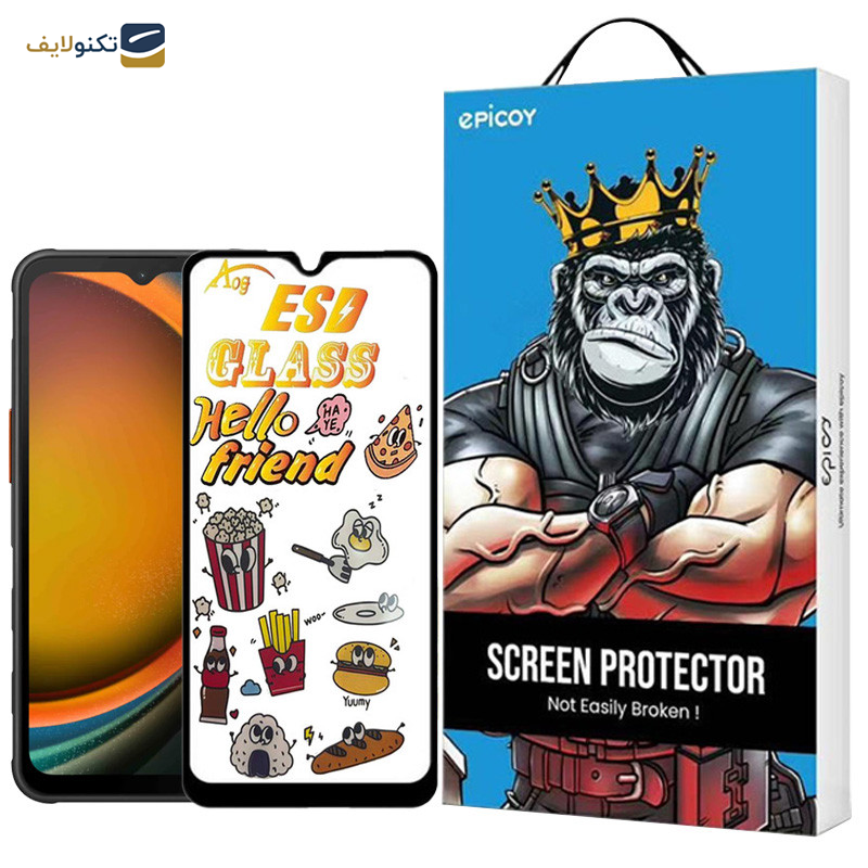 محافظ صفحه نمایش اپیکوی مدل ESD 2024 مناسب برای گوشی موبایل سامسونگ Galaxy A14 4G/5G /Xcover7 - Epicoy ESD 2024 Glass Screen Protector For Samsung Galaxy A14 4G/5G /Xcover7