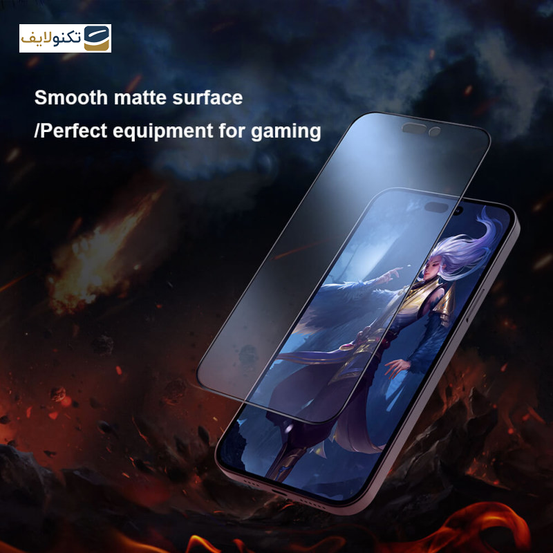 محافظ صفحه نمایش 5D بوف مدل Matte Pro-G مناسب برای گوشی موبایل اپل iPhone 13 Pro Max - Buff 5D Matte Pro-G Glass Screen Protector For Apple iPhone 13 Pro Max
