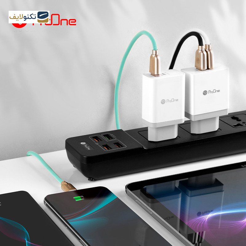 کابل تبدیل USB به لایتنینگ پرووان مدل PCC115 طول 1متر - 