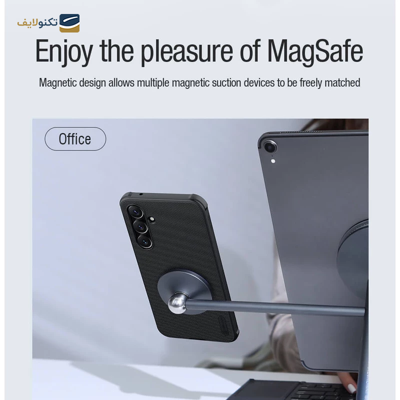 قاب گوشی Samsung Galaxy A55 نیلکین مدل Super Frosted Shield Pro Magnetic - Nillkin Super Frosted Shield Pro Magnetic Samsung Galaxy A55 Phone Cover