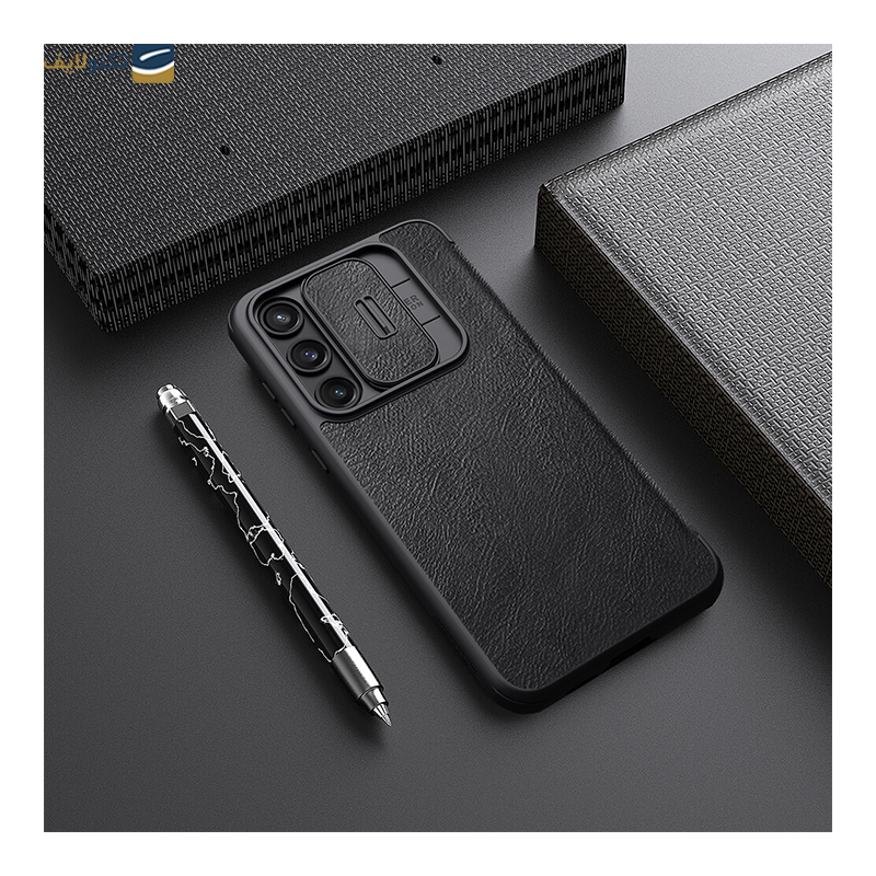 کاور گوشی سامسونگ Galaxy A55 نیلکین مدل Qin Pro Series Leather case - Nillkin Qin Pro Series Leather case for Samsung Galaxy A55