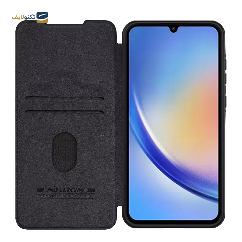 کاور گوشی سامسونگ Galaxy A55 نیلکین مدل Qin Pro Series Leather case - Nillkin Qin Pro Series Leather case for Samsung Galaxy A55