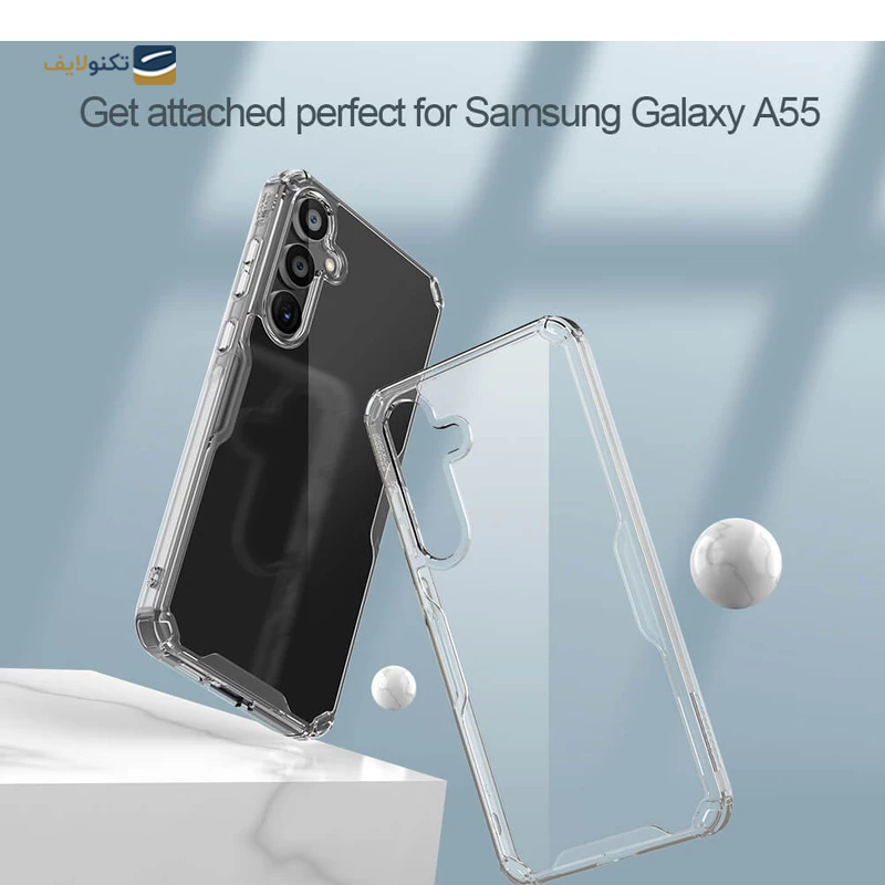 قاب گوشی سامسونگ Galaxy A55 5G نیلکین مدل Nature TPU Pro - Nillkin Nature TPU Pro Cover for Samsung Galaxy A55 5G