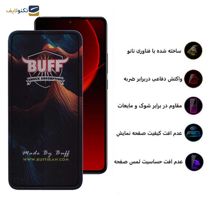 محافظ صفحه نمایش 5D بوف مدل Mountain-G مناسب برای گوشی موبایل شیائومی 13T Pro / 13T / 12T Pro / 12T / 11T Pro / 11T / Mi 10T Lite 5G - Buff 5D Mountain-G Glass Screen Protector For Xiaomi 13T Pro / 13T / 12T Pro / 12T / 11T Pro / 11T / Mi 10T Lite 5G