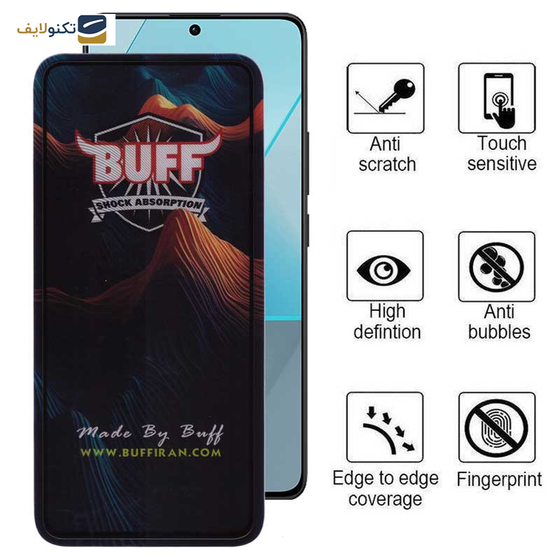 محافظ صفحه نمایش 5D بوف مدل Mountain-G مناسب برای گوشی موبایل شیائومی Redmi Note 13 Pro 4G/5G/Note 13 4G/5G/Note 13R Pro - Buff Mountain-G Glass Screen Protector For Xiaomi Redmi Note 13 Pro 4G/5G/Note 13 4G/5G/Note 13R Pro
