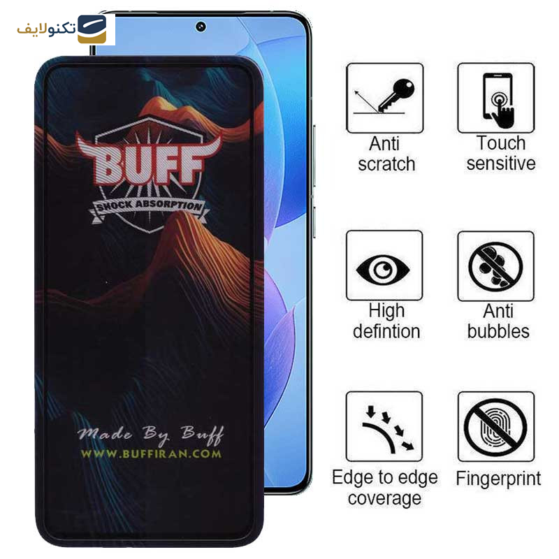 محافظ صفحه نمایش 5D بوف مدل Mountain-G مناسب برای گوشی موبایل شیائومی Redmi K70 Pro / K70 / K70E - Buff 5D Mountain-G Glass Screen Protector For Xiaomi Redmi K70 Pro / K70 / K70E