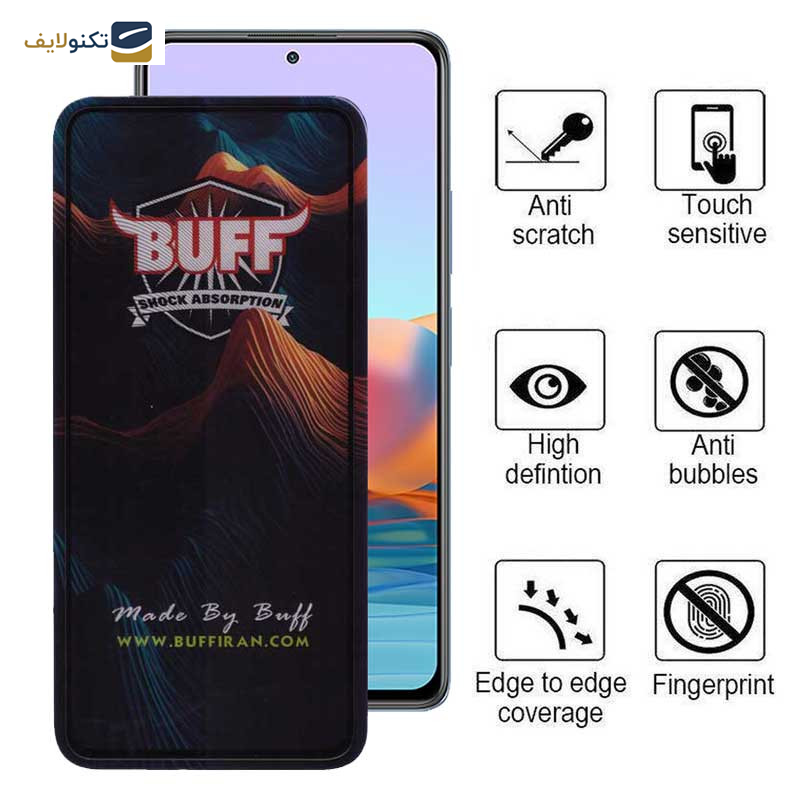 محافظ صفحه نمایش 5D بوف مدل Mountain-G مناسب برای گوشی موبایل شیائومی Redmi Note 10 Pro Max / Note 10 Pro 4G India / Internationa / Note 10 Lite - Buff 5D Mountain-G Glass Screen Protector For Xiaomi Redmi Note 10 Pro Max / Note 10 Pro 4G India / Internationa / Note 10 Lite