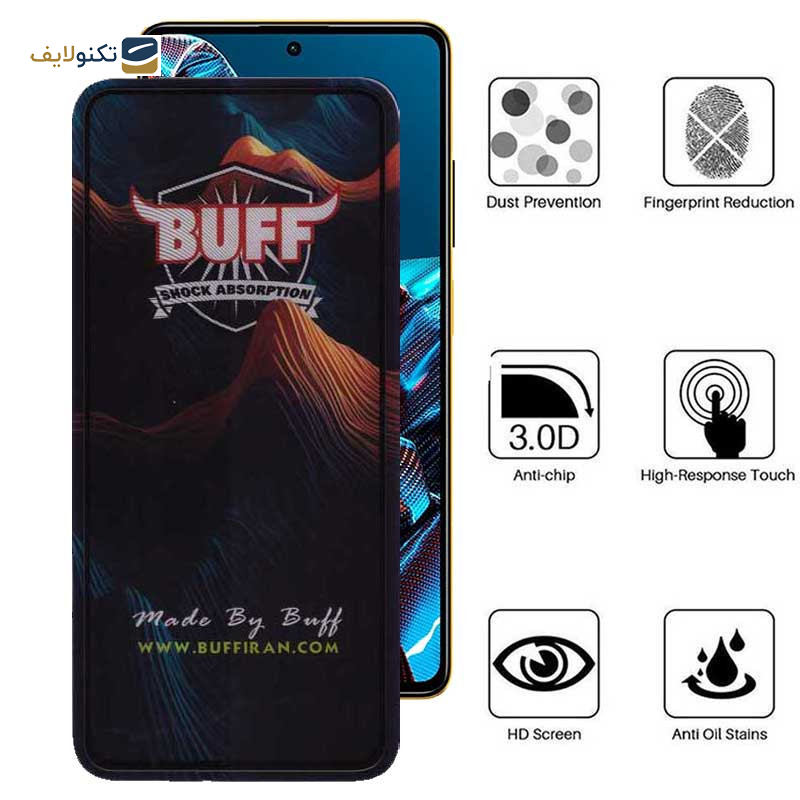 محافظ صفحه نمایش بوف مدل Mountain-G مناسب برای گوشی موبایل شیائومی Poco X5 Pro / Poco X5 / Poco X4 Pro 5G / Poco X3 Pro / Poco X3 NFC / Poco X3 - Buff Mountain-G Glass Screen Protector For Xiaomi Poco X5 Pro / Poco X5 / Poco X4 Pro 5G / Poco X3 Pro / Poco X3 NFC / Poco X3