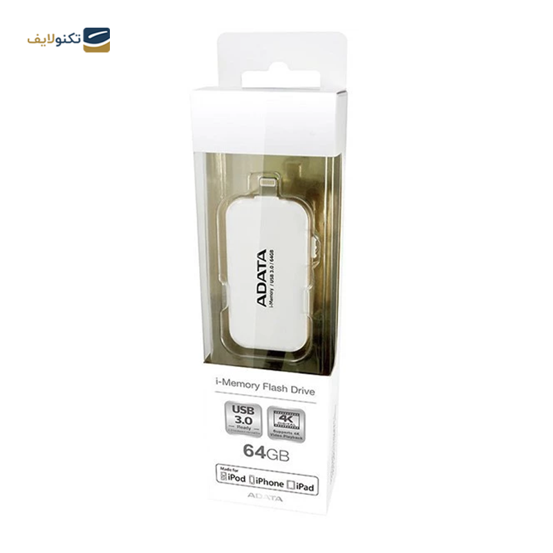 فلش مموری ای دیتا مدل i-Memory UE710 ظرفیت 64 گیگابایت - ADATA i-Memory UE710 Flash Memory - 64GB