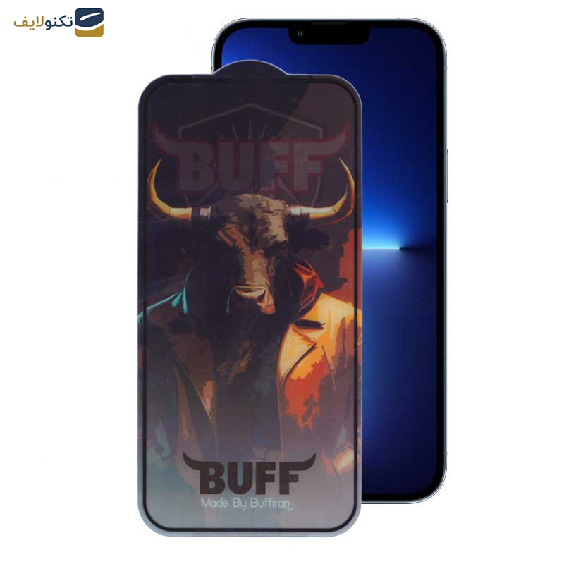 محافظ صفحه نمایش بوف مدل 5D Buffer-G مناسب برای گوشی موبایل اپل iPhone 13 Pro Max - 14 Plus - Buff 5D Buffer-G Glass Screen Protector For Apple iPhone 13 Pro Max - 14 Plus