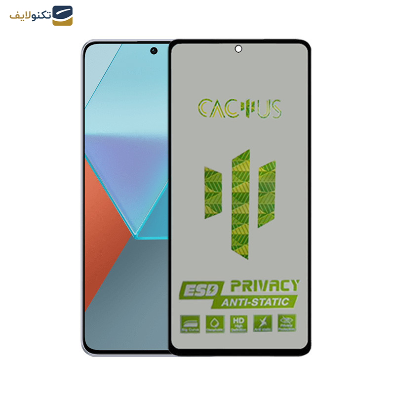 محافظ صفحه نمایش حریم شخصی اپیکوی مدل Cactus-ESD-Privacy مناسب برای گوشی موبایل شیائومی Redmi Note 13 Pro 4G-5G -Note 13 4G-5G -Note 13R Pro - Epicoy Cactus-ESD-Privacy Screen Protector For Xiaomi Redmi Note 13 Pro 4G-5G -Note 13 4G-5G -Note 13R Pro