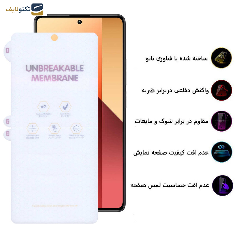 محافظ صفحه نمایش مات بوف مدل Hydrogel-Matte-G مناسب برای گوشی موبایل شیائومی Redmi Note 13 Pro 4G-5G - Note 13 4G-5G - Note 13R Pro - Buff Hydrogel-Matte-G film screen protector suitable for Xiaomi Redmi Note 13 Pro 4G-5G - Note 13 4G-5G - Note 13R Pro