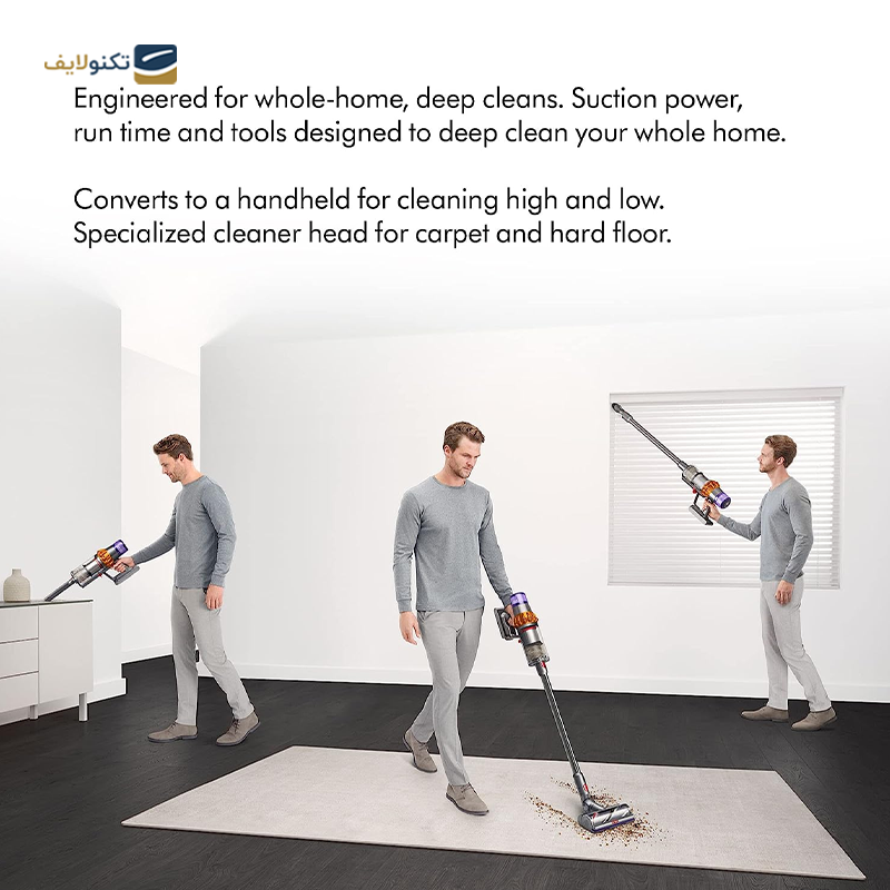 جارو شارژی دایسون مدل V15 Detect - Dyson V15 Detect Electric Broom