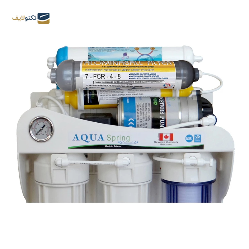 دستگاه تصفیه کننده آب آکوآ اسپرینگ مدل RO-SF5500 به همراه فیلتر تصفیه آب مجموعه 4 عددی - Aqua spring RO-SF5500 Water Purifier