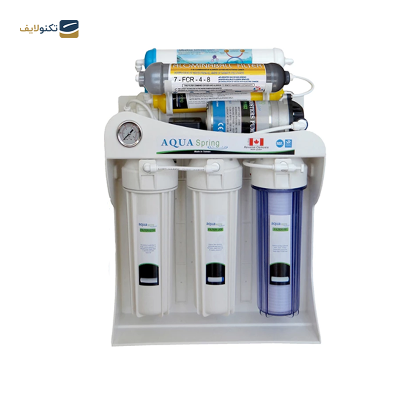 دستگاه تصفیه کننده آب آکوآ اسپرینگ مدل RO-SF5500 به همراه فیلتر تصفیه آب مجموعه 4 عددی - Aqua spring RO-SF5500 Water Purifier