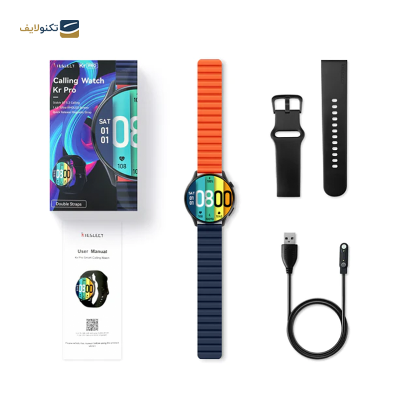 ساعت هوشمند کیسلکت مدل Calling Watch Kr Pro Ltd - kieslect Calling Watch Kr Pro Ltd Smart Watch