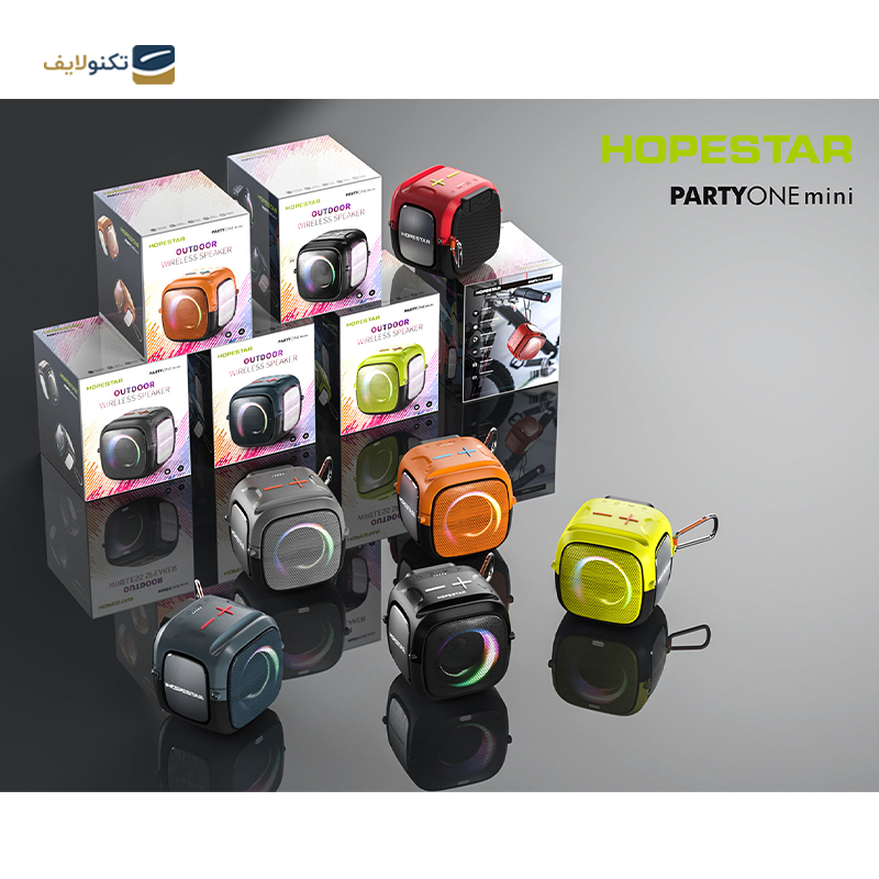 اسپیکر بلوتوثی قابل حمل هوپ استار مدل Party-ONE mini New - HopeStar Party-ONE mini New portable Bluetooth speaker