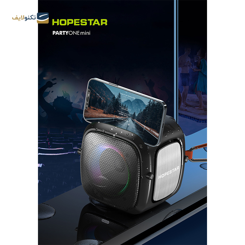 اسپیکر بلوتوثی قابل حمل هوپ استار مدل Party-ONE mini New - HopeStar Party-ONE mini New portable Bluetooth speaker