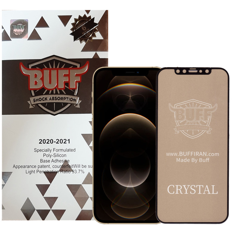 گلس گوشی اپل آیفون 12 پرو مکس بوف 5D مدل Cry - Buff 5D Cry iPhone 12 Pro Max Screen Protector