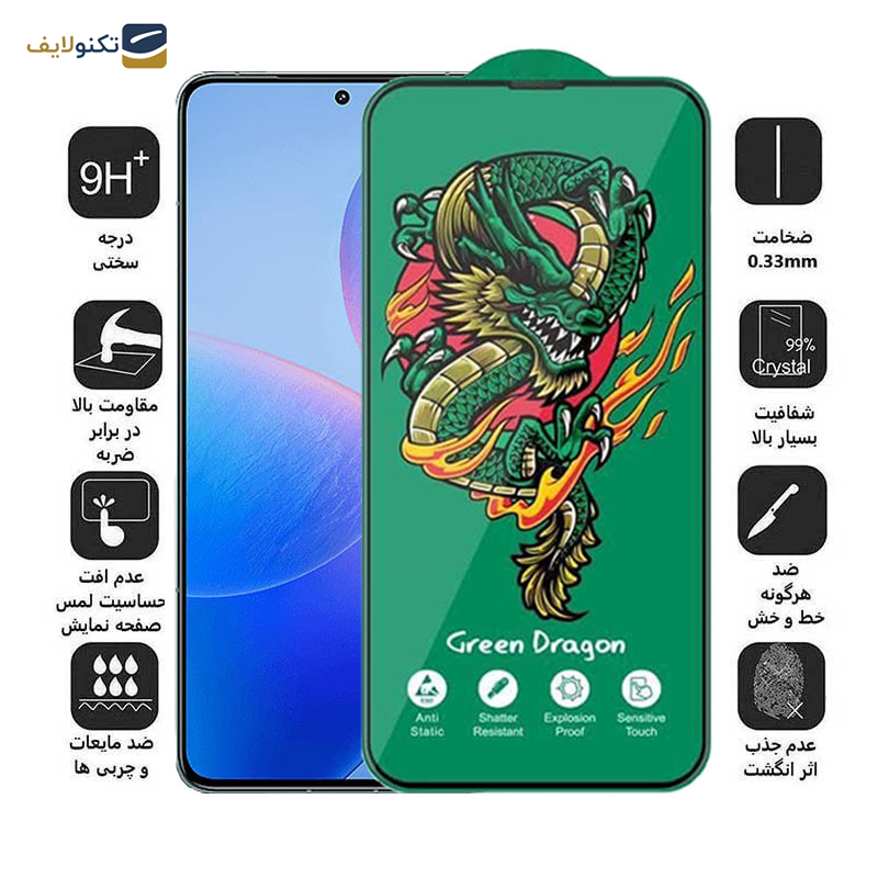 محافظ صفحه نمایش اپیکوی مدل Green Dragon ExplosionProof مناسب برای گوشی موبایل شیائومی Redmi K70 Pro/ Redmi K70 / Redmi K70E - Epicoy Green Dragon ExplosionProof Screen Protector For Xiaomi Redmi K70 Pro/ Redmi K70 / Redmi K70E