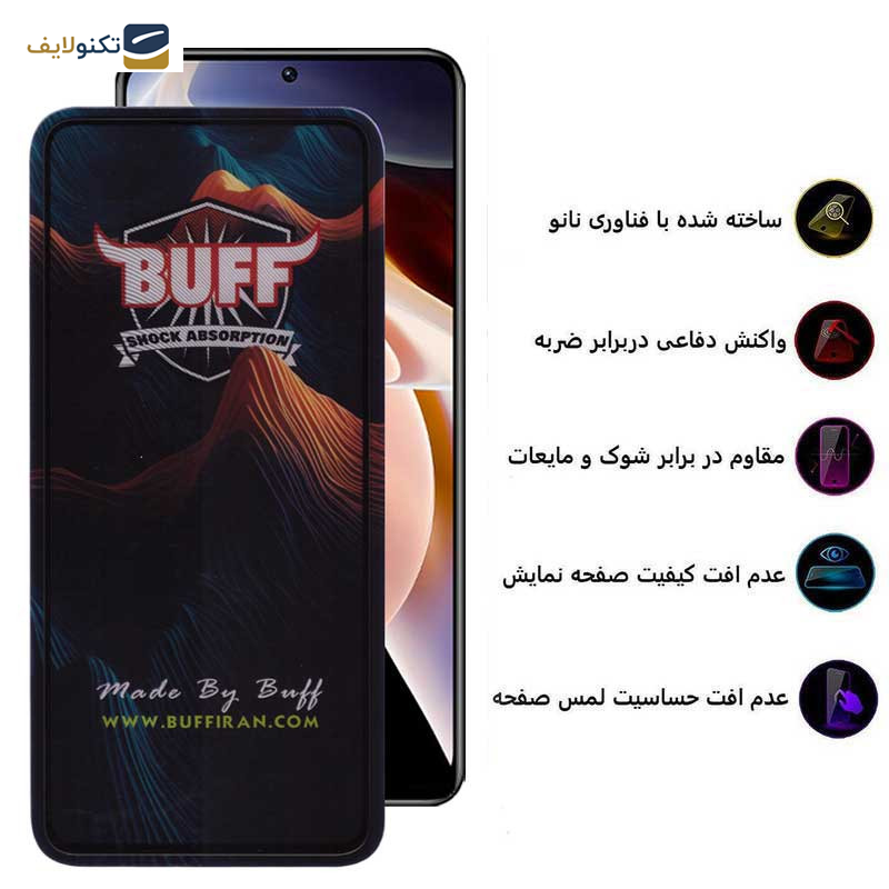 محافظ صفحه نمایش بوف مدل Mountain-G مناسب برای گوشی موبایل شیائومی Redmi Note 11 Pro Plus 5G(China/India)/Note 11 Pro 5G(China/5G/4G)/Note 11E Pro - Buff Mountain-G Glass Screen Protector For Xiaomi Redmi Note 11 Pro Plus 5G China/India /Note 11 Pro 5G China/5G/4G /Note 11E Pro