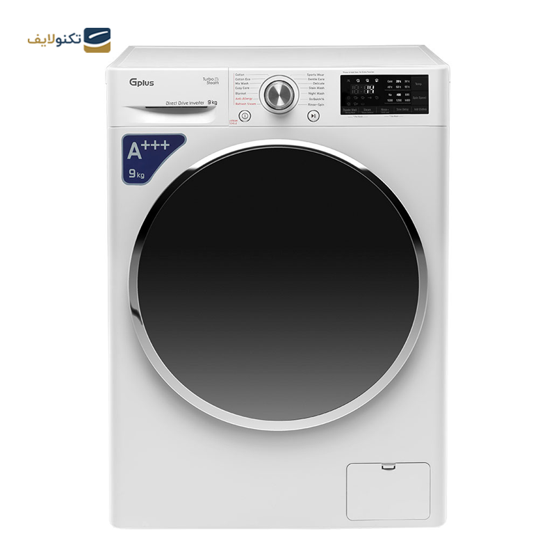 ماشین لباسشویی جی پلاس 9 کیلویی مدل GWM-L990S - GPlus GWM-L990S Washing Machine