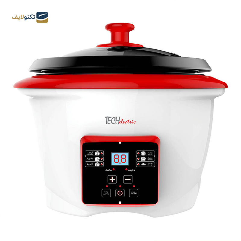  پلوپز چندکاره تک الکتریک مدل MC1108-18 - tech electric MC1108-18 rice cooker