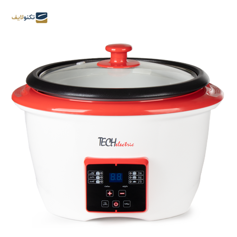  پلوپز چندکاره تک الکتریک مدل MC1108-18 - tech electric MC1108-18 rice cooker