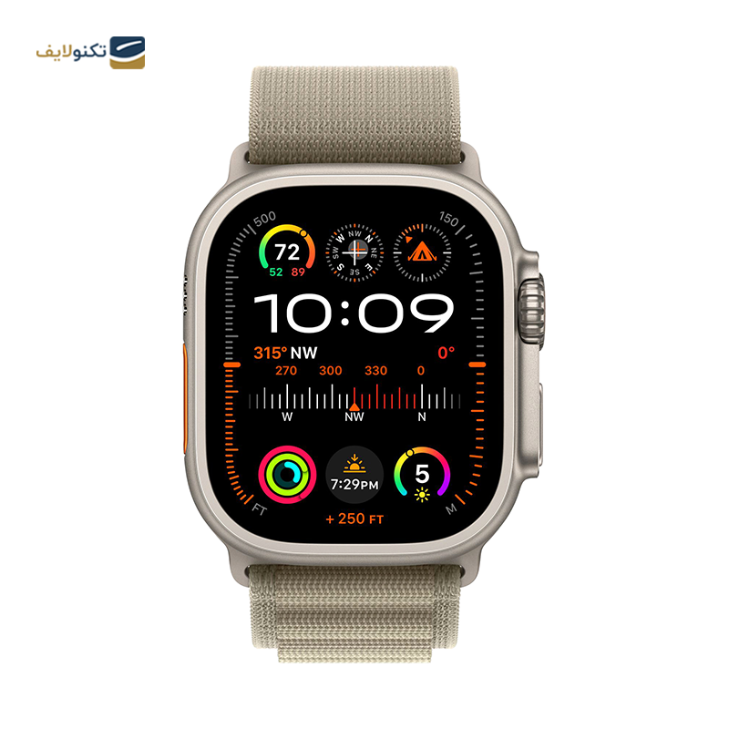 اپل واچ اولترا 2 سایز 49 میلی متری بند لوپ آلپاین - Apple Watch Ultra 2 Titanium Case 49mm Loop Alpine