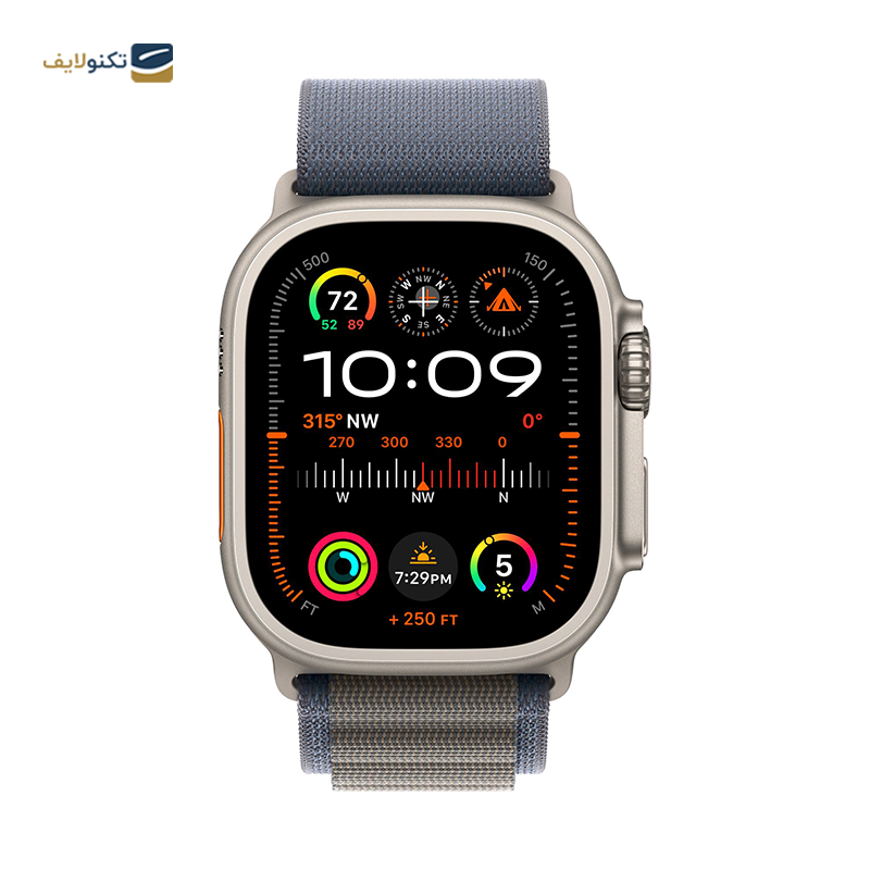 اپل واچ اولترا 2 سایز 49 میلی متری بند لوپ آلپاین - Apple Watch Ultra 2 Titanium Case 49mm Loop Alpine