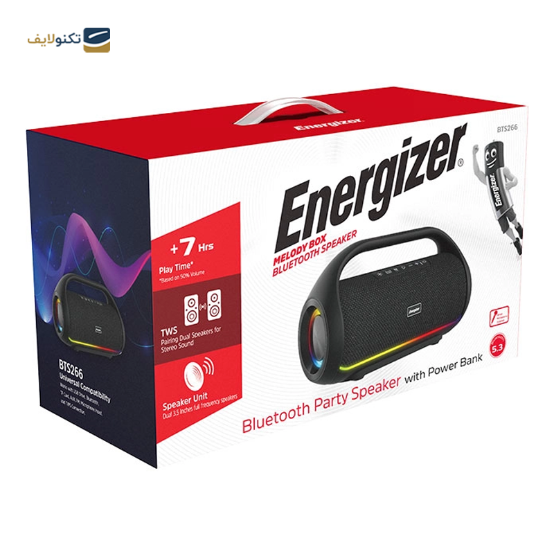 اسپیکر بلوتوثی انرجایزر مدل BTS266 - Energizer BTS266 Bluetooth speaker