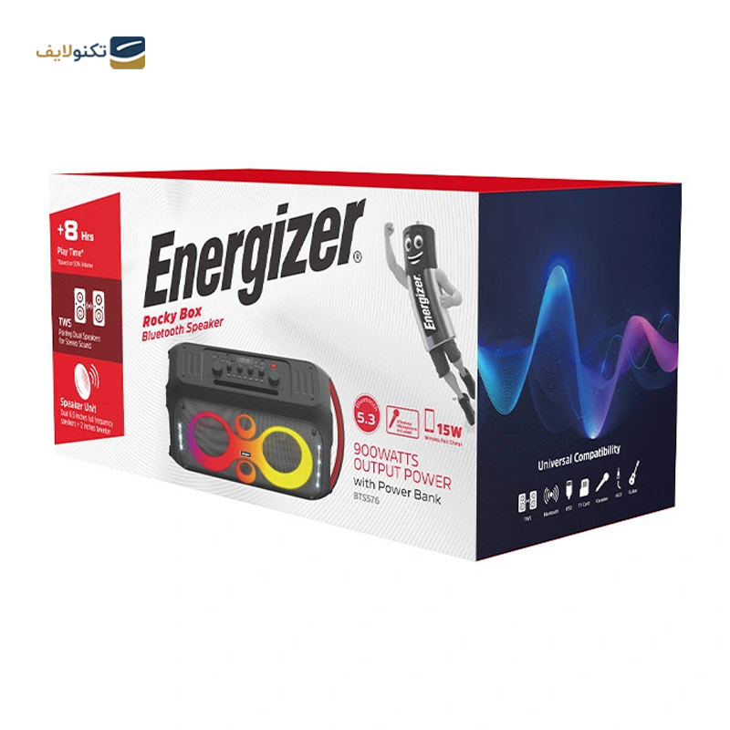 اسپیکر بلوتوثی انرجایزر مدل BTS576 - Energizer BTS576 Bluetooth speaker