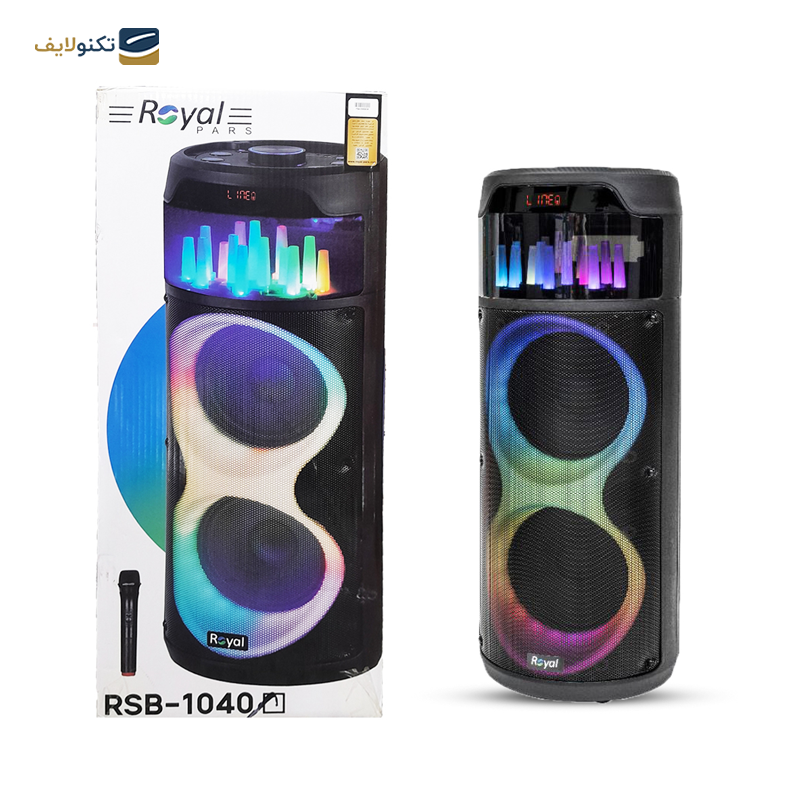 اسپیکر چمدانی رویال مدل RSB-10۴۰ - ROYAL RSB-1040 Suitcase Portable Speaker