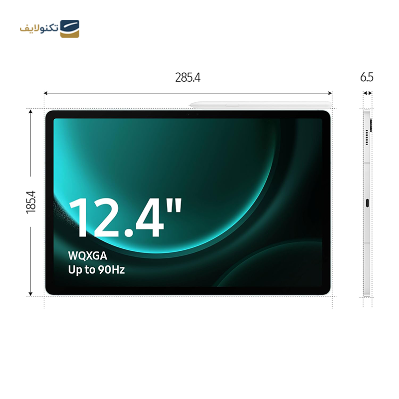 تبلت سامسونگ مدل Galaxy Tab S9 FE Plus Wi-Fi ظرفیت 256 گیگابایت رم 8 گیگابایت - Samsung Galaxy Tab S9 FE Plus Wi-Fi 256GB 8GB Tablet