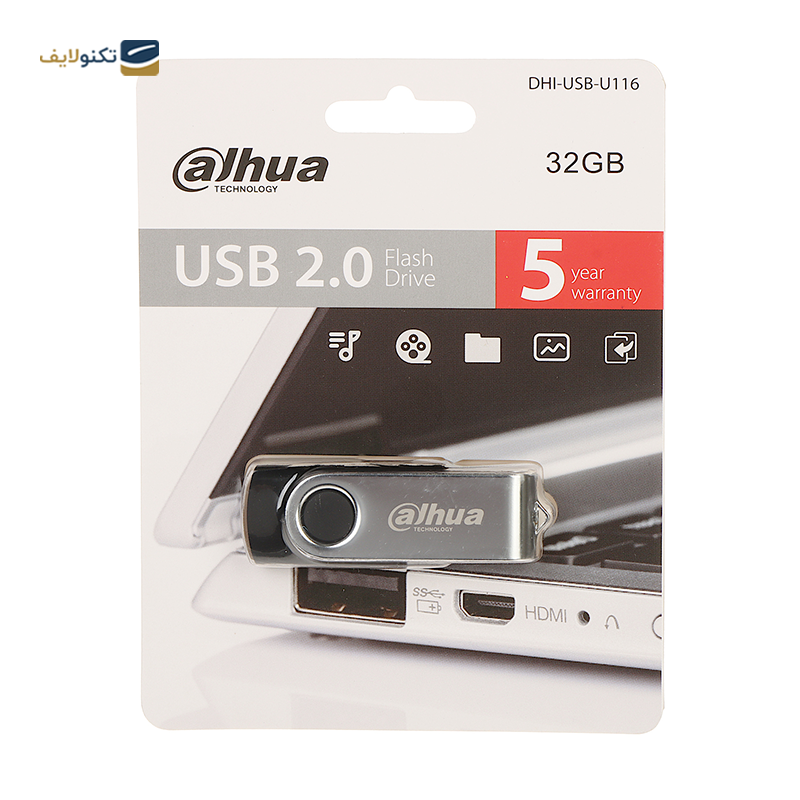 فلش مموری داهوا مدل U116-20 ظرفیت 16 گیگابایت - Dahua U116-20 Flash Memory-16GB