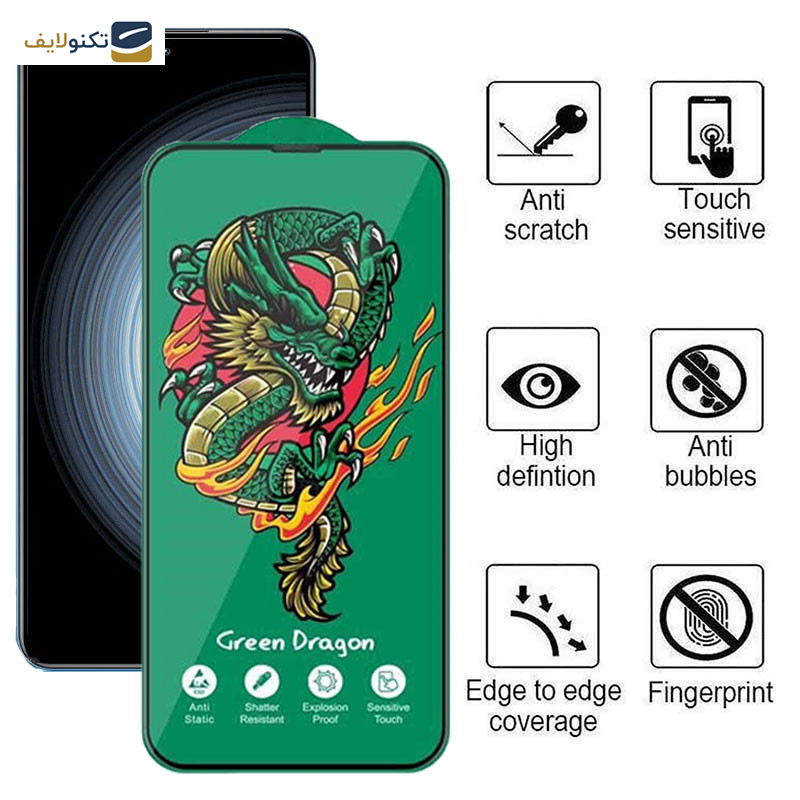 محافظ صفحه نمایش اپیکوی مدل Green Dragon ExplosionProof مناسب برای گوشی موبایل شیائومی Redmi K50 Ultra/ K50 Gaming/ K50 Pro/ K50 5G  - Epicoy Green Dragon ExplosionProof Screen Protector For Xiaomi Redmi K50 Ultra/ K50 Gaming/ K50 Pro/ K50