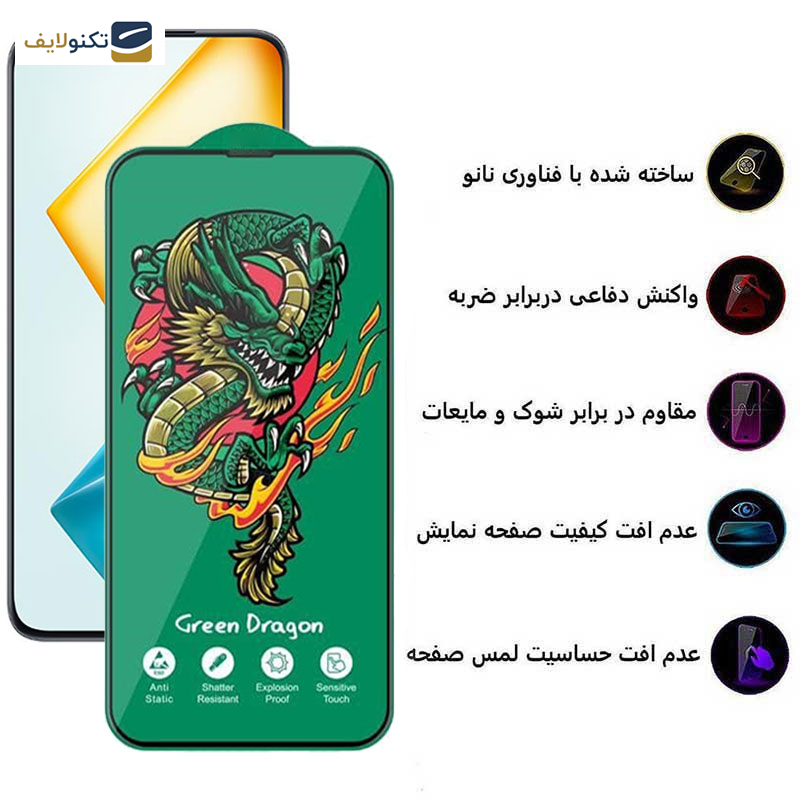 محافظ صفحه نمایش اپیکوی مدل Green Dragon ExplosionProof مناسب برای گوشی موبایل آنر 90 Lite/ 90 GT/ X8a/ X8b/ X8 4G - Epicoy Green Dragon ExplosionProof Screen Protector For Honor 90 Lite/ 90 GT/ X8a/ X8b/ X8 4G