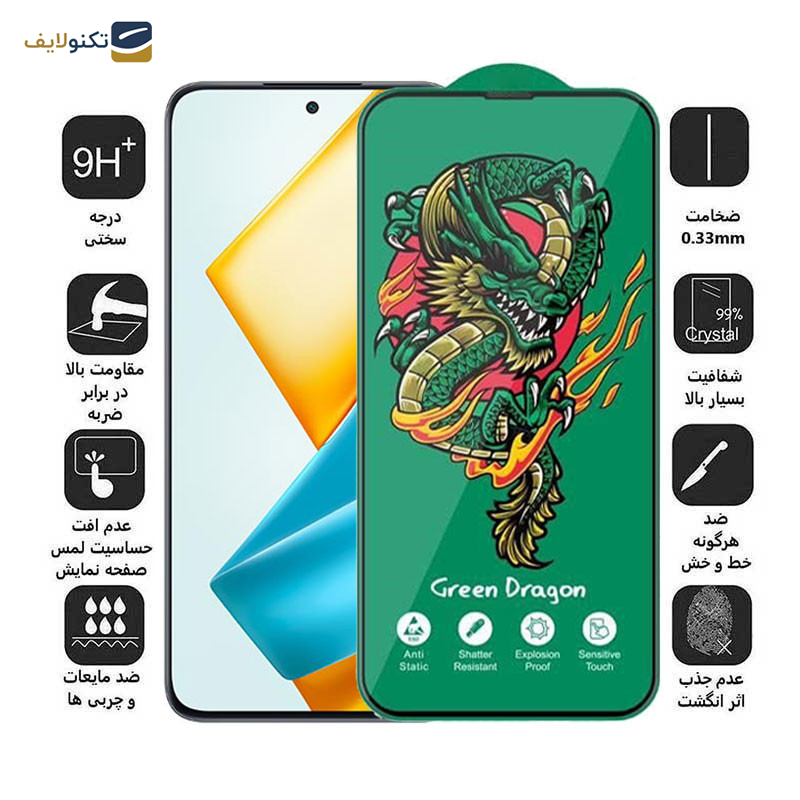 محافظ صفحه نمایش اپیکوی مدل Green Dragon ExplosionProof مناسب برای گوشی موبایل آنر 90 Lite/ 90 GT/ X8a/ X8b/ X8 4G - Epicoy Green Dragon ExplosionProof Screen Protector For Honor 90 Lite/ 90 GT/ X8a/ X8b/ X8 4G
